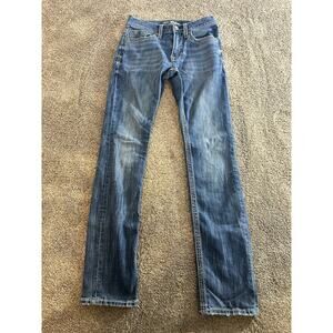 BKE Jake Jeans Mens 29L 29x33 Straight Leg Medium Wash Western Cowboy Stretch